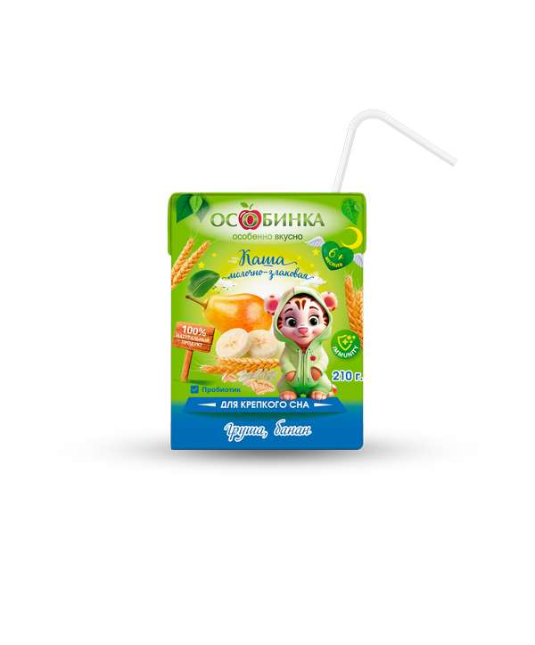 Упаковка Каша молочная детская - аренда торгового знака Особинка